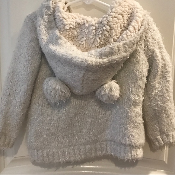 Cynthia Rowley Toddler Girl Hooded Fuzzy Sweater - Picture 10 of 11